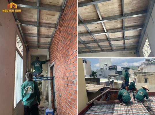 thi công sàn đúc giả