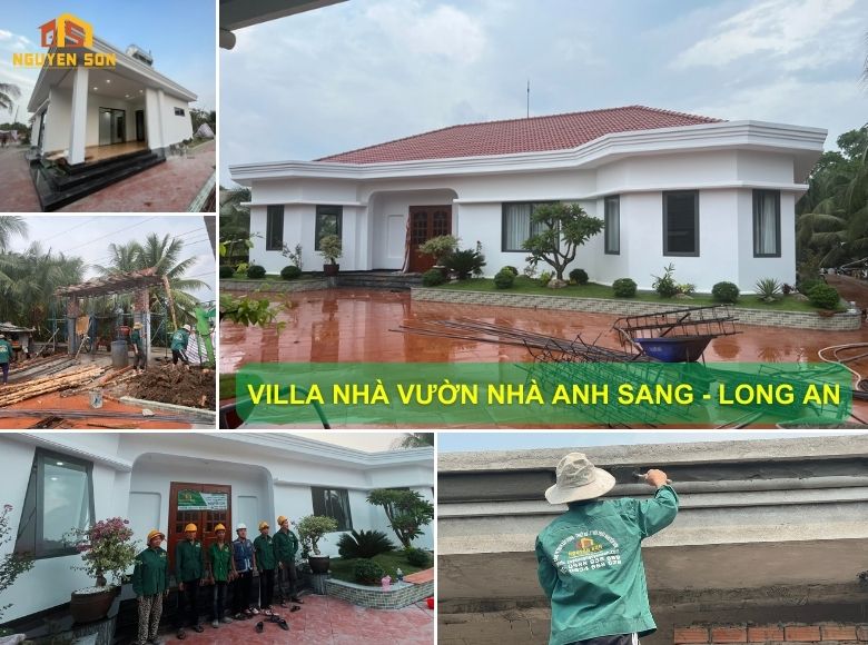 Xây dựng villa trọn gói nhà anh Sang Long An 31 xây dựng villa trọn gói