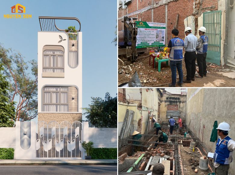 Xây nhà trọn gói 1 trệt, 2 lầu, 1 tum nhà cô Thùy Anh quận 5 30 xây nhà trọn gói 1 trệt, 2 lầu, 1 tum