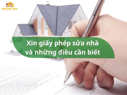 xin giấy phép sửa nhà