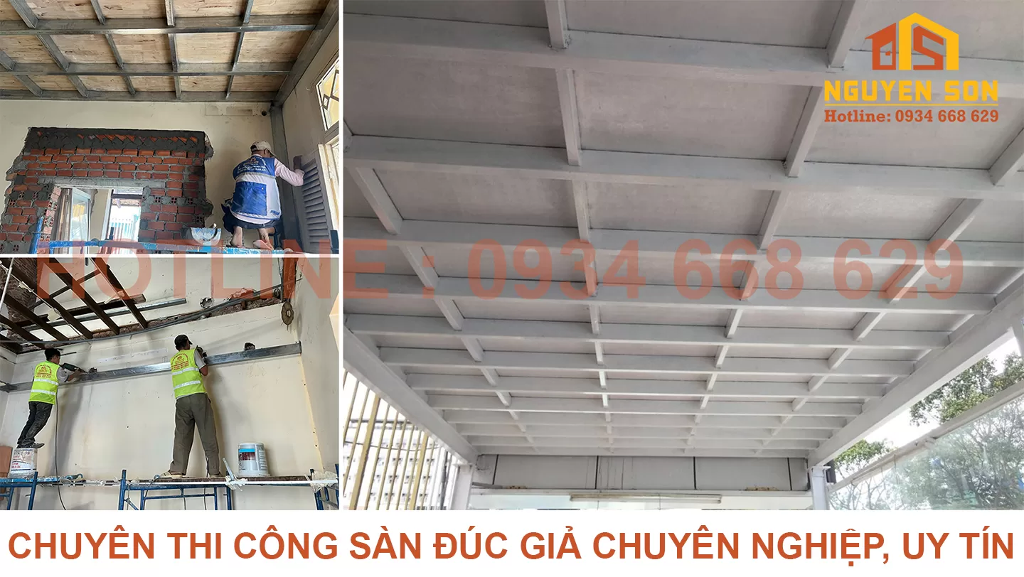 Báo giá thi công sàn đúc giả 