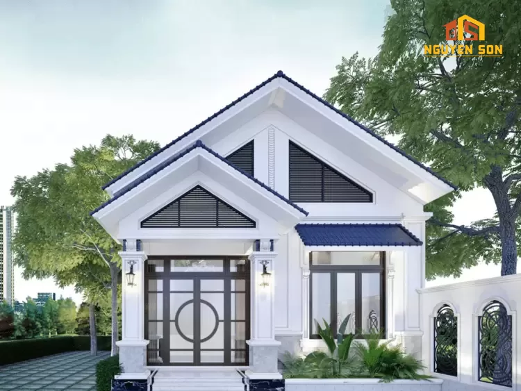 CÁC MẪU NHÀ CẤP 4 ĐẸP 11 Mẫu nhà cấp 4 mái thái