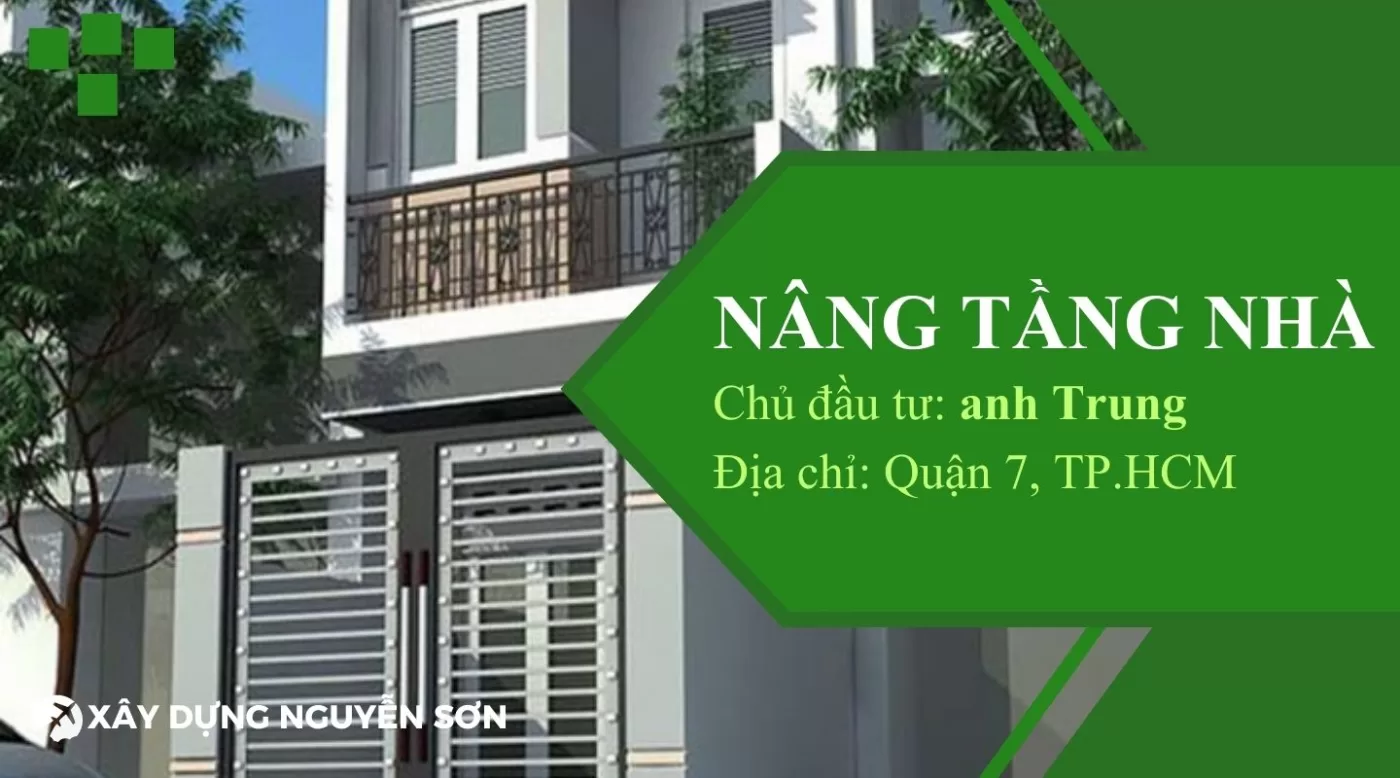 SỬA NHÀ NÂNG TẦNG CHO ANH TRUNG Ở QUẬN 7 15 NANG TANG NHA ANH TRUNG QUAN 7